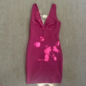 Nwt Hot Pink Bodycon Dress